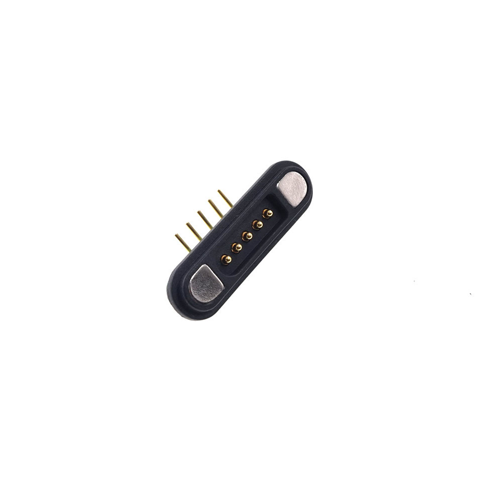 Spring Loaded Header Male Female 2 3 4 5 6 7 8 9  Pins Right Angle Through Hole 90 Degree 5A 12V DC Waterproof Pad Magnetic Pogo Pin
