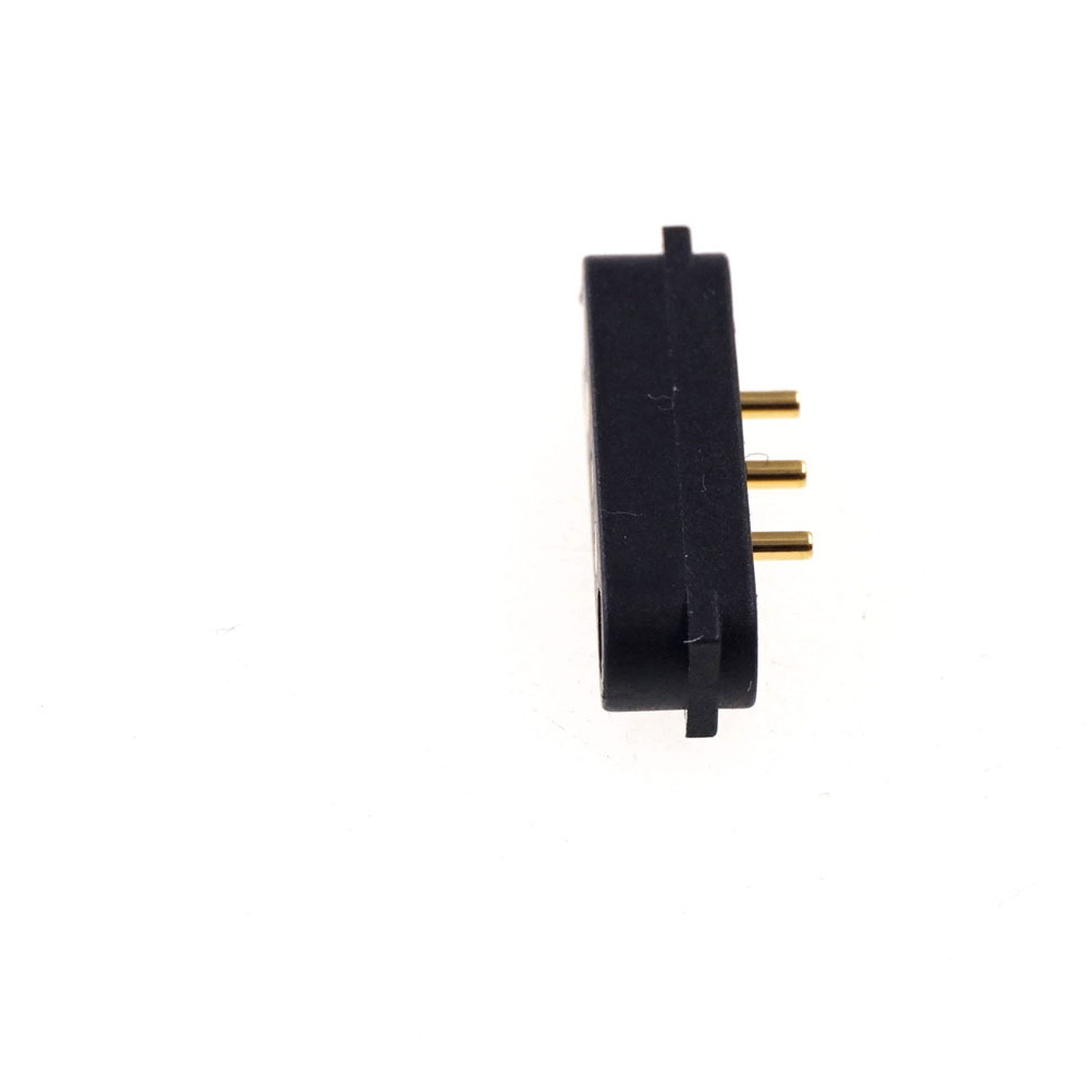 Spring Loaded Male Female 2.54 MM Pitch Through Holes PCB BTB Connector 2A 36V DC Magnetic Pogo Pin 3 Pole