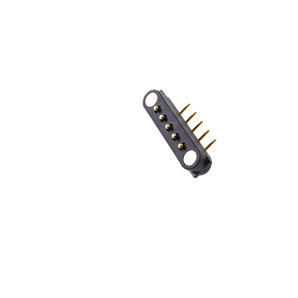 Spring Loaded Header Male Female 5 Pins 2.54 mm Grid Strip Straight Through Hole 180 Degree Right Angle Through Hole 90 Degree2A 36V DC Magnetic Pogo Pin