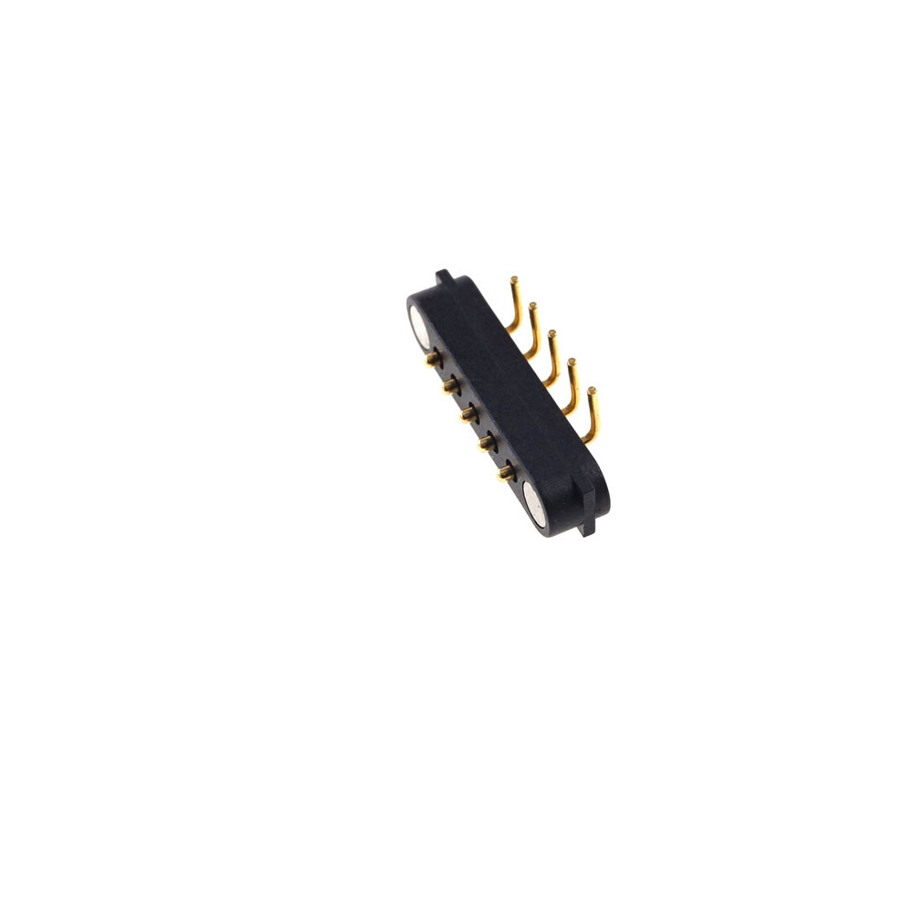 Spring Loaded Header Male Female 5 Pins 2.54 mm Grid Strip Straight Through Hole 180 Degree Right Angle Through Hole 90 Degree2A 36V DC Magnetic Pogo Pin
