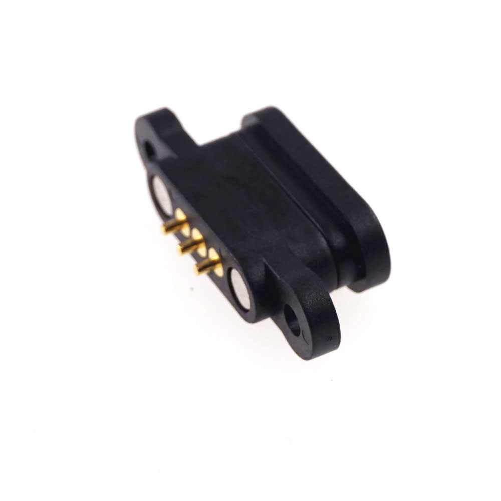 Wholesale Spring Magnet Pogo Pin Connector 3 Pins 2.3 mm Pitch Single row Male Female Header Probe Contact through Hole PCB