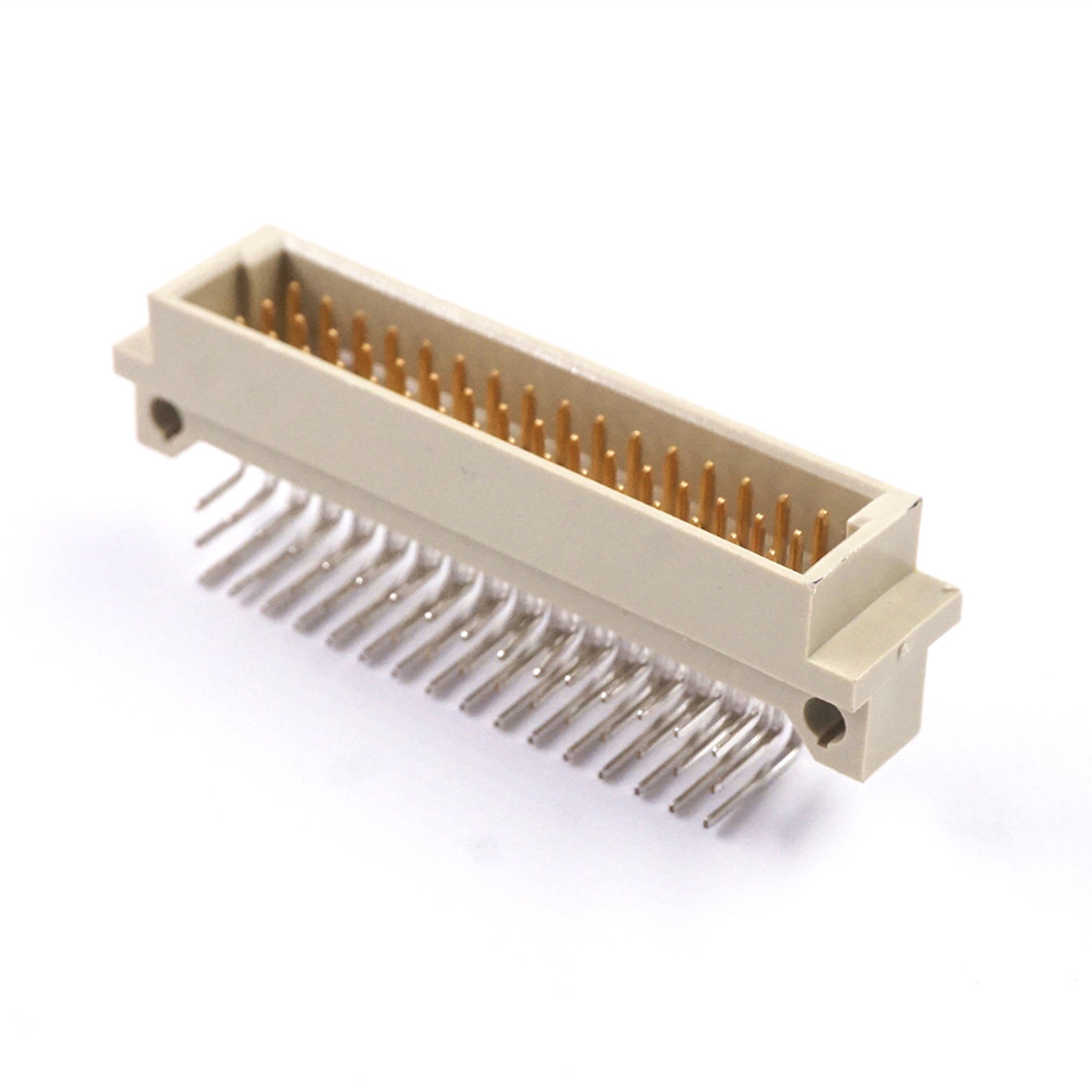 DIN 41612 Connector 3 Rows 48 Positions Plug Header Male Female Pins Right Angle Straight Through Hole 3x16 Pitch 2.54 MM