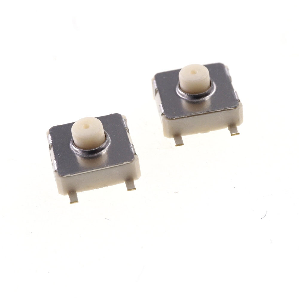 Tact Switch 6.5x6.2 Dual Action Surface Mount 3.8MM Height Off-Mom-Mom Vertical SPST-NO x 2 Cross TL3350B