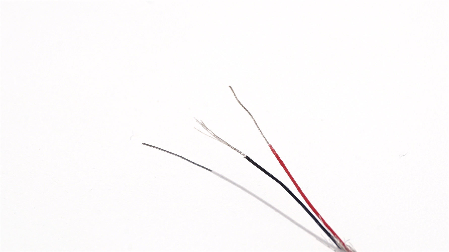 Superfine 3 Cores Micro Cable AWG 34 electronic wire Outer Diameter 1.2 mm Shielded 3 Conductors Tinned copper wire