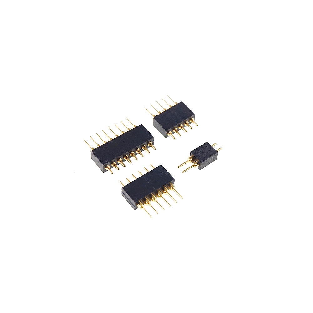Spring Loaded 1.27 MM Pogo Pin Connector 0.05 Inch Pitch Male PCB Header Single Row Through Holes Probe