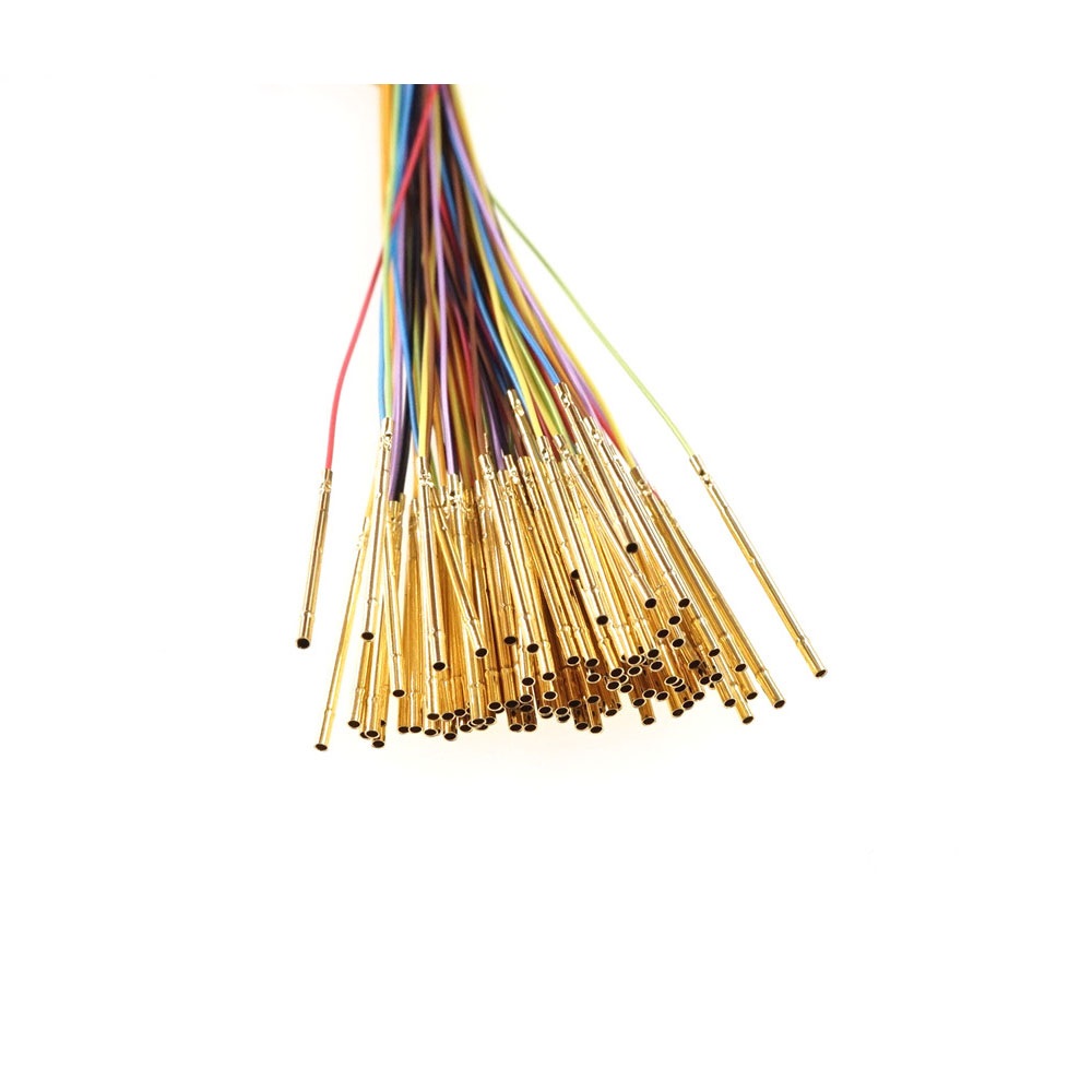 Socket R50-2W7 Length 17.5mm Spring Test Probes Receptacle Bare PCB Pogo Pin Pre-wired wires