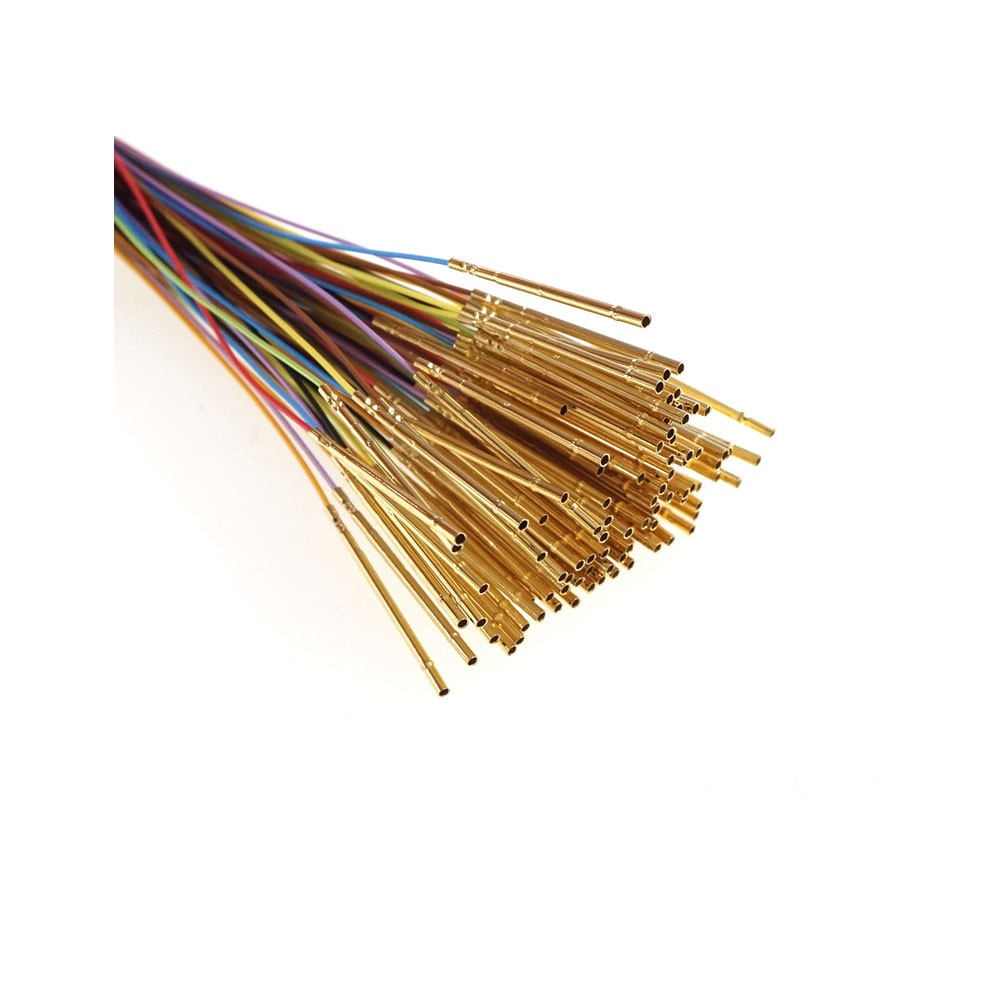 Socket R50-2W7 Length 17.5mm Spring Test Probes Receptacle Bare PCB Pogo Pin Pre-wired wires