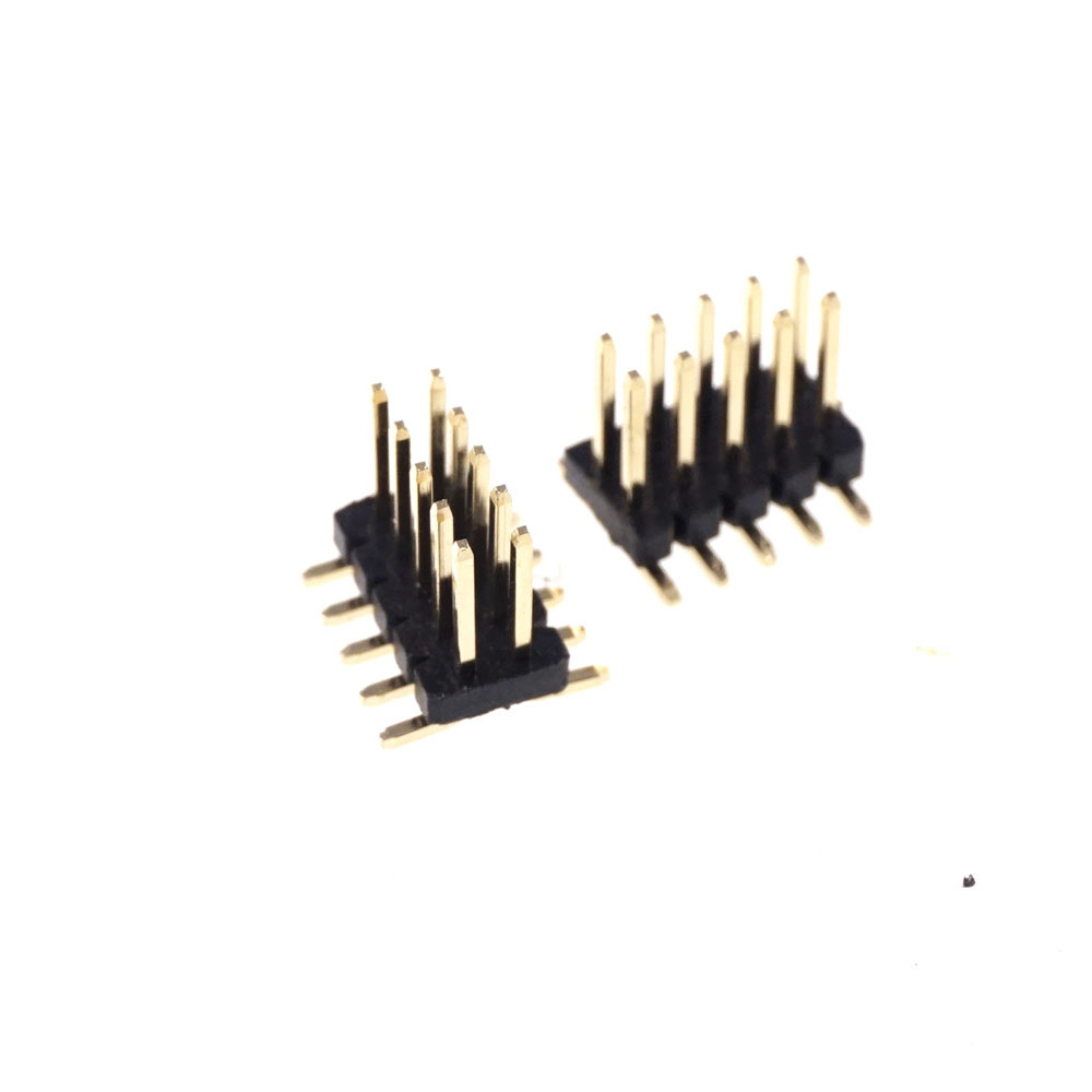 2x5 P 10 Pin 1.27 mm Male PCB Header Dual row Straight PCB SMT male Pin Headers gold flash Rohs Lead free Surface Mount
