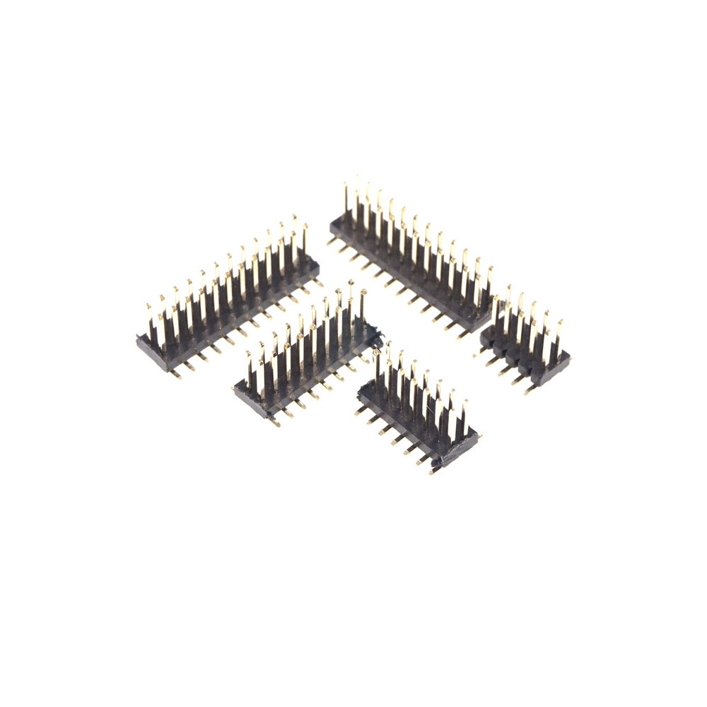 SMT 1.27 mm Double Row Male PCB Header Breakaway 4 6 8 10 12 14 16 20 24 26 30 40 44 50 60 80 100 Pin Surface Mount
