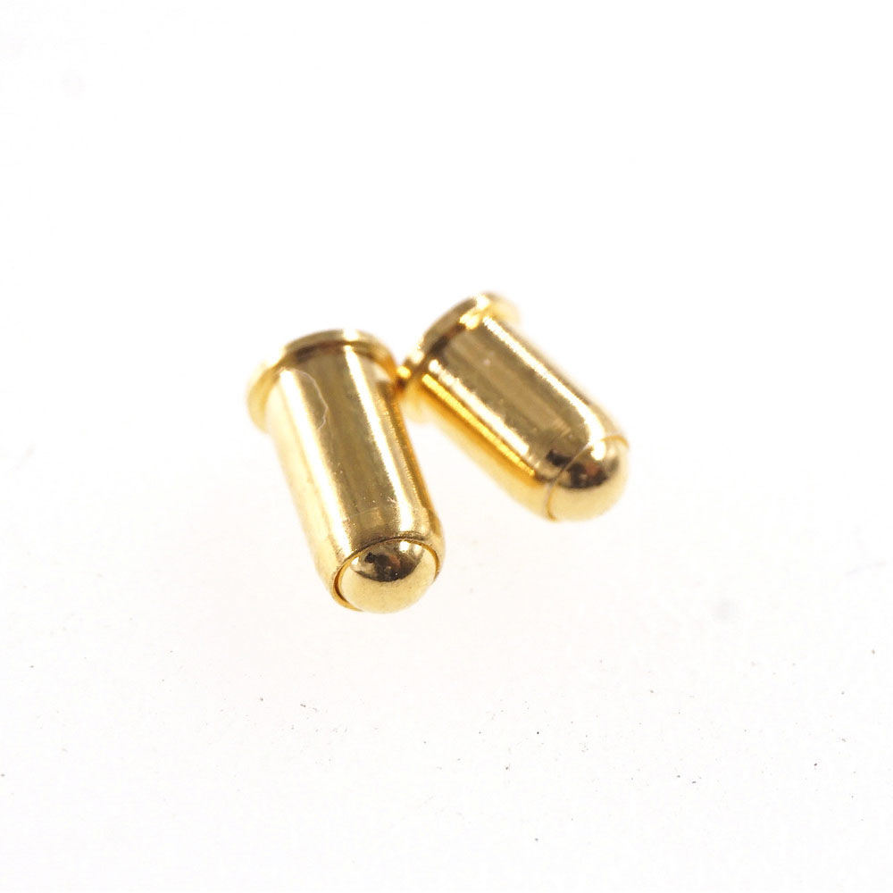 3.0 MM Diameter Flange Spring Loaded Brass Ball Pogo Pin Connector Ballpoint Gold Plated Rolling Contact Hight Current