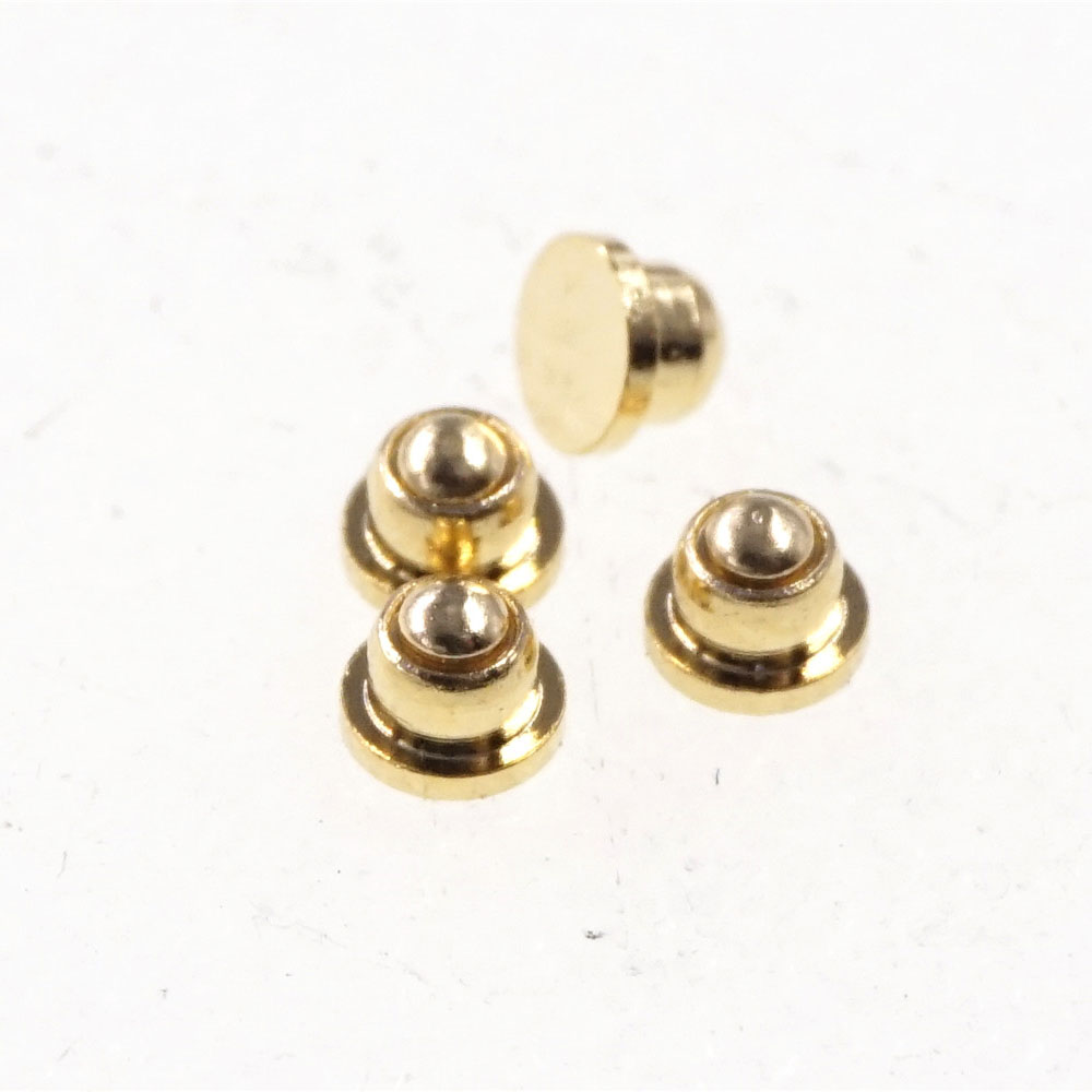 Miniature Pogo Pin Connector Diameter 2.0 mm Initial Height 1.6 mm Low Profile Header Male Spring Loaded thimble Probe