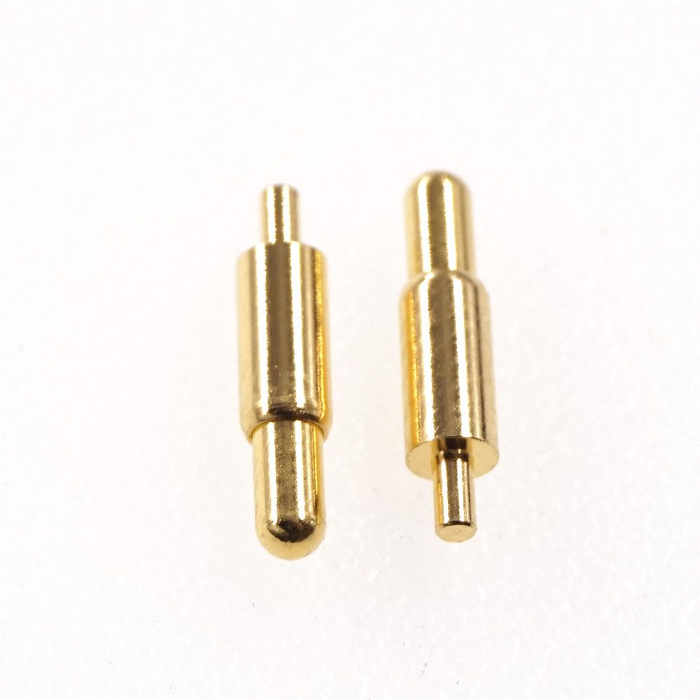 Spring Loaded Pogo Pin Connector Barrel Diameter 2.0 mm Through Holes PCB Height 9.0 mm Vertical