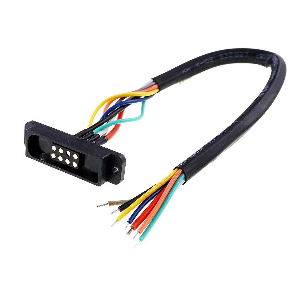 8 Pin Magnetic Pogo Pin Connector Dual Row 2.54mm Pitch