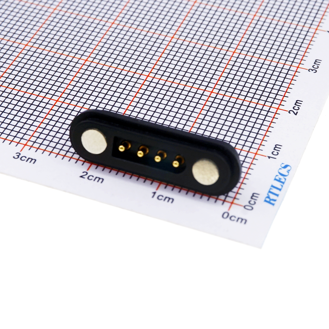5 Pin Magnetic Pogo Pin Connector Single Row 2.54mm Pitch