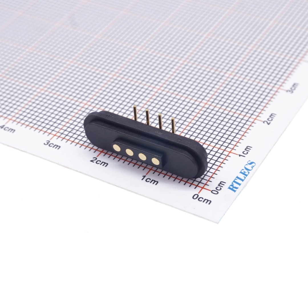 5 Pin Magnetic Pogo Pin Connector Single Row 2.54mm Pitch