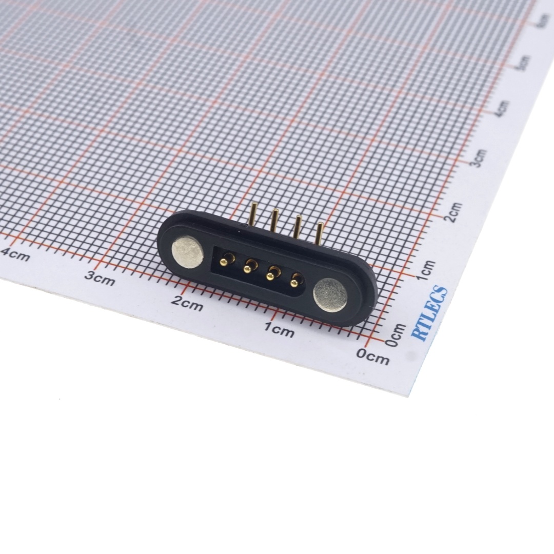 5 Pin Magnetic Pogo Pin Connector Single Row 2.54mm Pitch