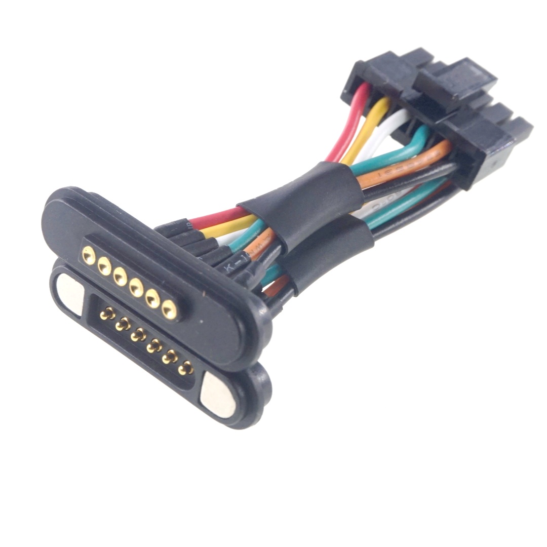 Magnetic 6 Pin Right Angle Male